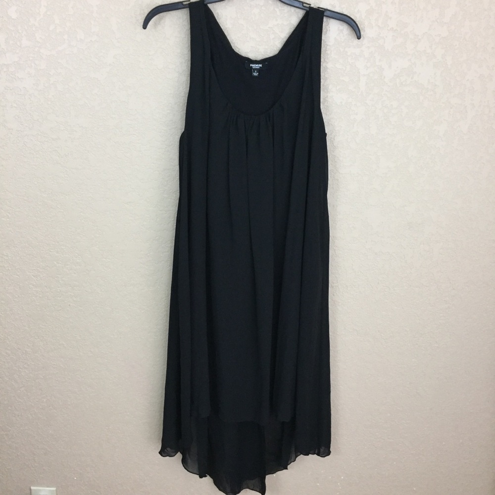 SALE
 Premise Dress Small Black Chiffon Flow Dress H30